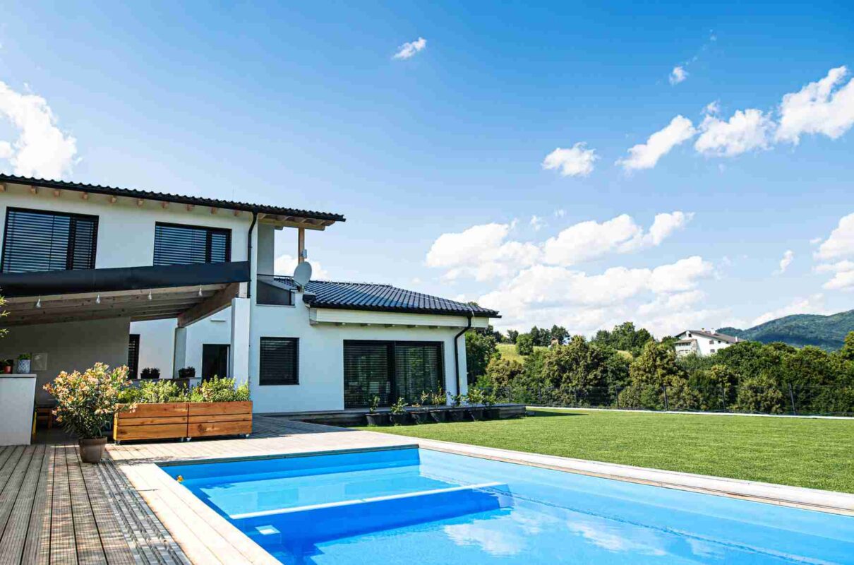 Pasto sintético para piscinas